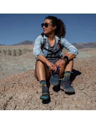 Darn Tough Sunset Ledge Micro Crew Lightweight – Damskie Skarpety Trekkingowe Merino Taupe 38-40.5