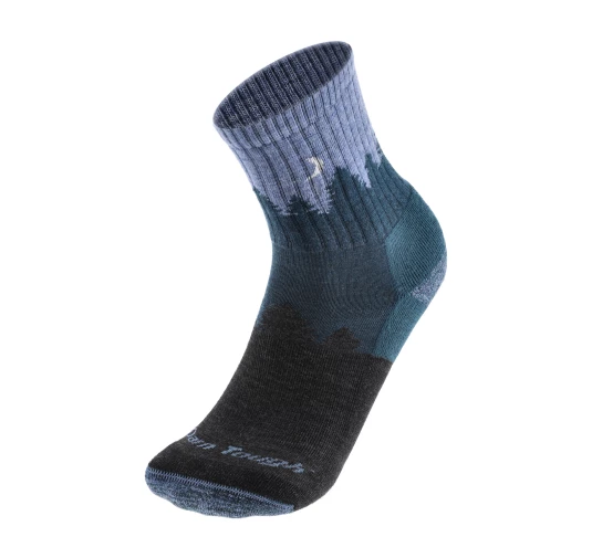 Damskie Skarpety Trekkingowe Darn Tough Treeline Blue Merino