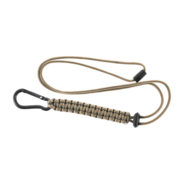 Smycz Paracord Mil-Tec Coyote 57cm – Taktyczna Linka Survivalowa