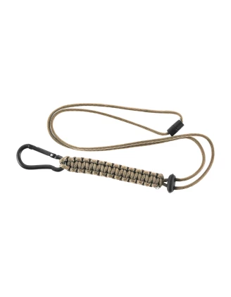 Smycz Paracord Mil-Tec Coyote 57cm – Taktyczna Linka Survivalowa