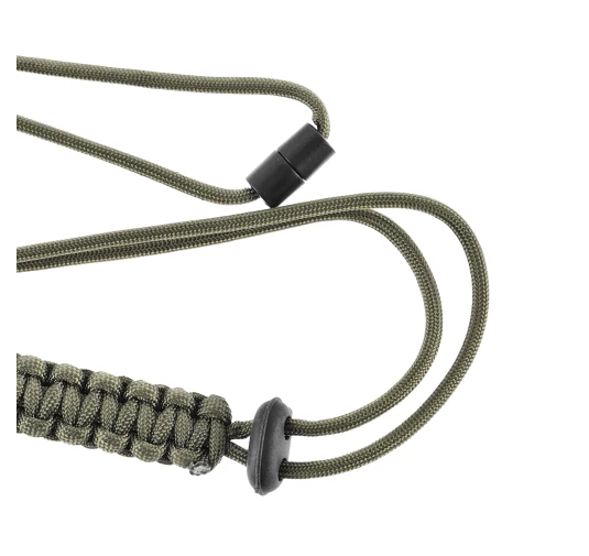 Smycz Paracord Mil-Tec 57 cm Oliwkowa - 260 cm Linki