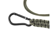 Smycz Paracord Mil-Tec 57 cm Oliwkowa - 260 cm Linki