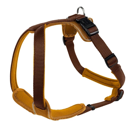 Szelki dla Psa Hunter Neoprenowe Brązowe M/L/XL | imag24.pl