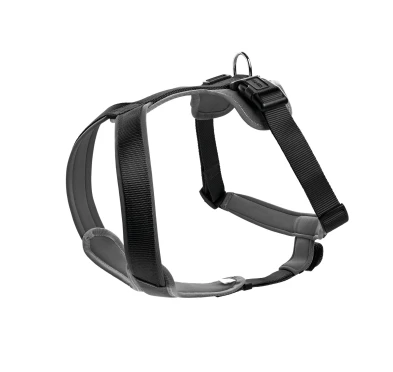 Szelki dla psa Hunter Neoprenowe S 45-57cm Szaro-Czarne | imag24.pl