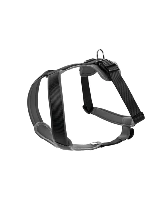 Szelki dla psa Hunter Neoprenowe S 45-57cm Szaro-Czarne | imag24.pl