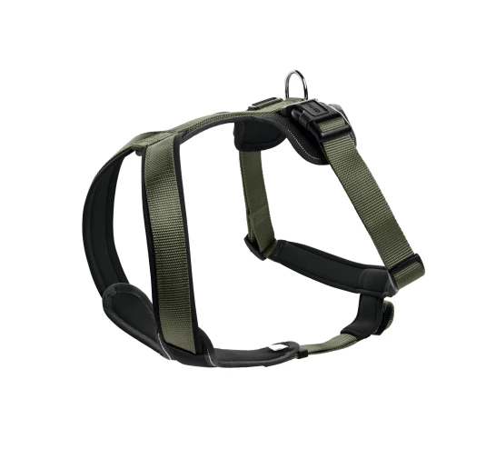 Szelki dla Psa Hunter Neoprenowe XL Zielono-Czarne – Komfort do Treningu i Outdooru