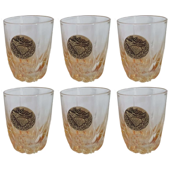 Szklanki do whisky Golden Fox Jeleń 280 ml, 6 szt. - imag24.pl