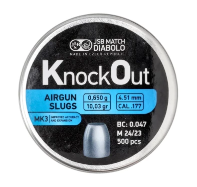 Śrut JSB KnockOut Slugs MK3 4,51 mm 500 szt. | imag24.pl
