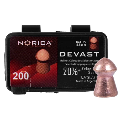 Śrut Norica Devast 5,5 mm Miedziowany 200 szt. | imag24.pl