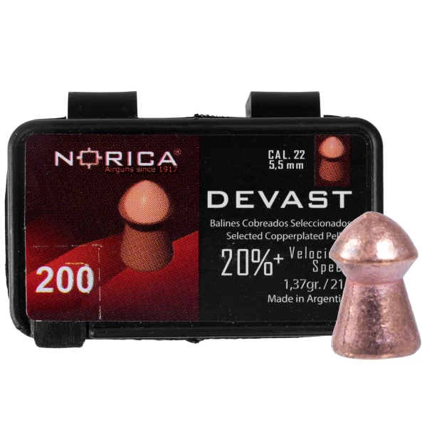 Norica Devast Śrut Miedziowany 5,5 mm 200 szt.