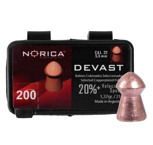 Śrut Norica Devast 5,5 mm Miedziowany 200 szt. | imag24.pl