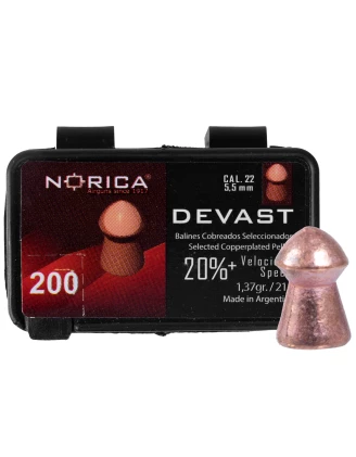 Śrut Norica Devast 5,5 mm Miedziowany 200 szt. | imag24.pl