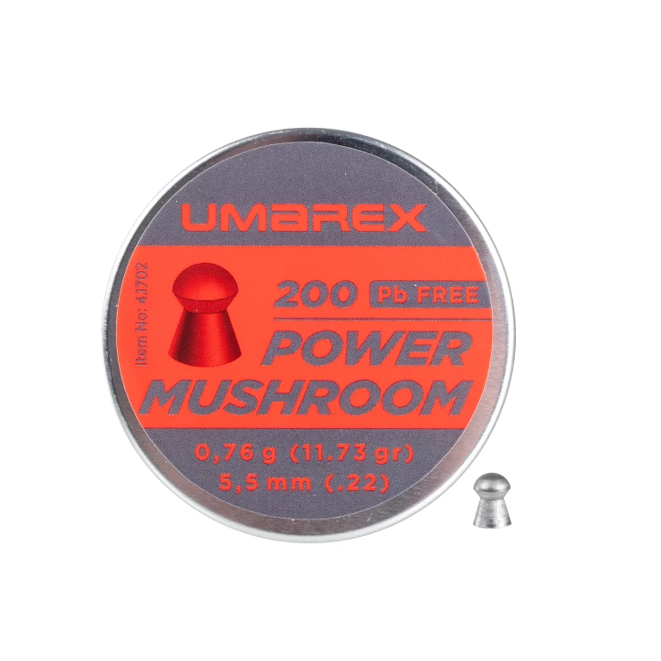 Śrut Umarex Power Mushroom 5,5 mm - Bezołowiowy Diabolo do Wiatrówek HFT