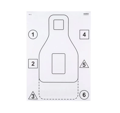 Tarcza strzelecka FBI-Q 495x695mm trening 50 szt. | imag24.pl