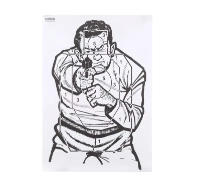 Tarcza strzelecka Napastnik 440x630mm, 50 szt. | Trening strzelecki | imag24.pl