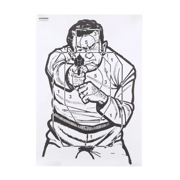 Tarcza strzelecka Napastnik 440x630mm, 50 szt.