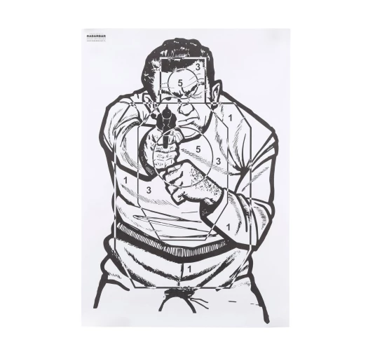 Tarcza strzelecka Napastnik 440x630mm, 50 szt. | Trening strzelecki | imag24.pl