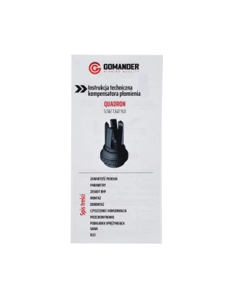 Gomander Quadron Evo 7,62 Tłumik Płomienia M14x1LH - imag24.pl