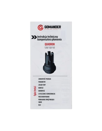Tłumik Płomienia Gomander Quadron S 7,62 M15X1 - imag24.pl
