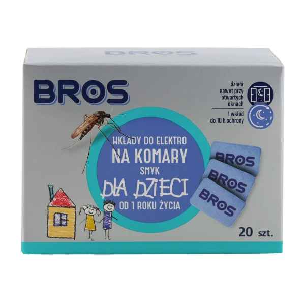 Bros Wkłady do Elektrofumigatora - 20 szt. - Dla Dzieci