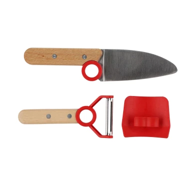 Opinel Le Petit Chef - Zestaw Kuchenny dla Dzieci - Czerwony