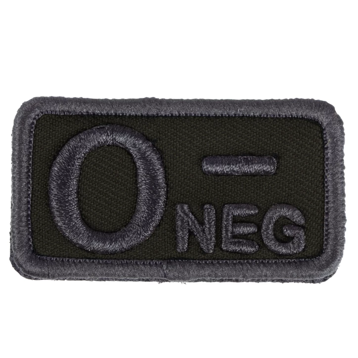 Fostex Garments Naszywka Grupa Krwi 0 Rh- Zielona | imag24.pl