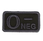 Fostex Garments Naszywka Grupa Krwi 0 Rh- Zielona