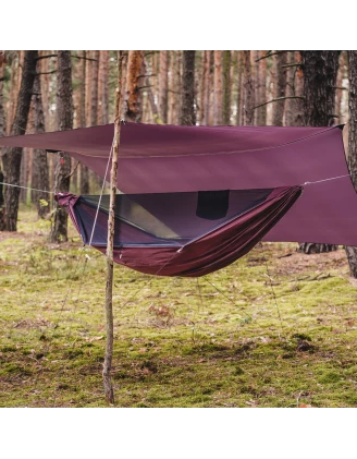 Hamak Lesovik Draka Burgundy Ron z zawieszeniem Sneka - imag24.pl