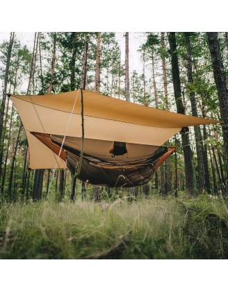Hamak Lesovik Draka z zawieszeniem Sneka Golden Brown - imag24.pl