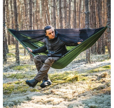 Hamak Lesovik Draka z zawieszeniem Sneka - Treetop Green