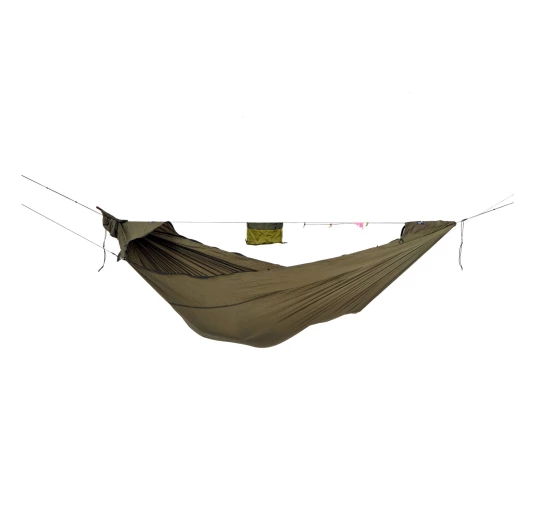 Hamak Ticket To The Moon Pro Army Green/Green z Moskitierą