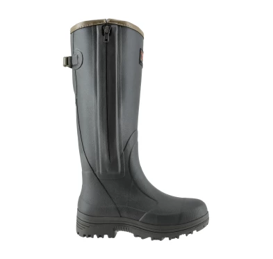 Kalosze Gateway1 Pheasant Game 18" Leather side zip, czarno/oliwkowe 47