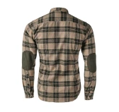 Koszula męska Tagart Alaska slim, flanelowa,  beżowa w zieloną kratę XL