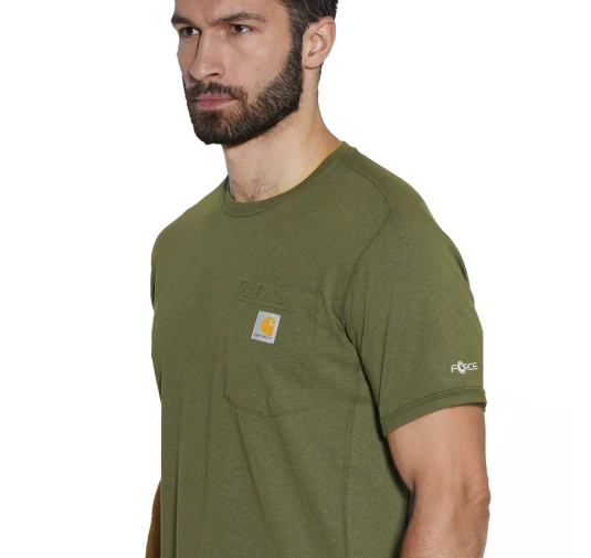 Koszulka Carhartt Force MW - dark bronzed green M