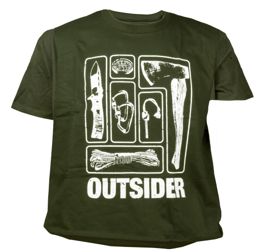 Koszulka męska TigerWood Outsider zielona 2XL