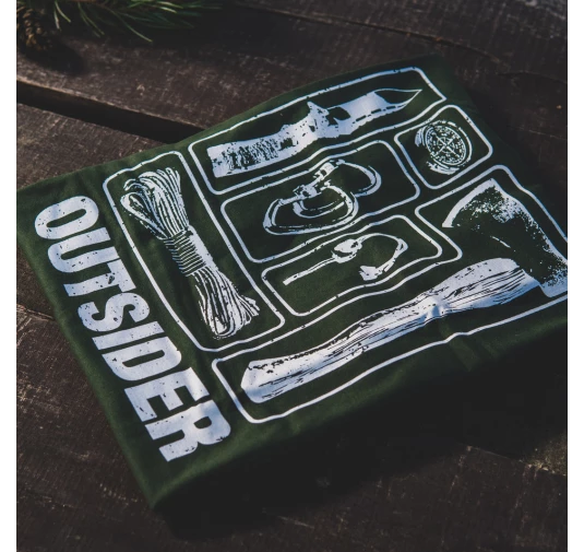 Koszulka męska TigerWood Outsider zielona 2XL