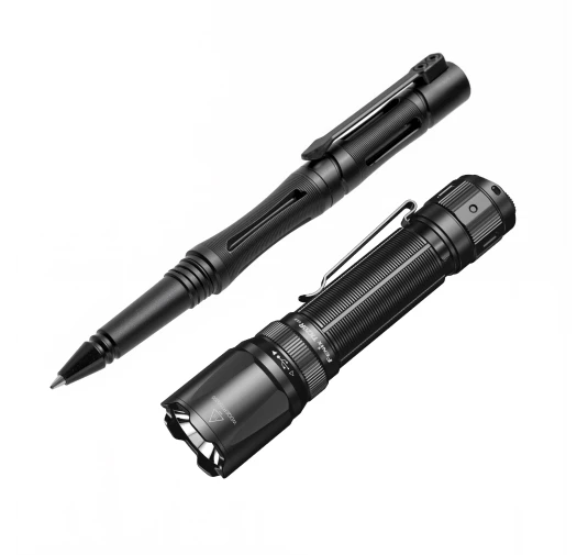Latarka taktyczna LED Fenix TK20R V2.0 czarna plus długopis T5 gratis
