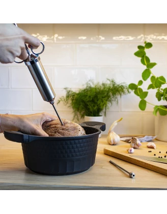 Nastrzykiwarka Browin ze stali nierdzewnej 60 ml + 2 igły