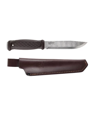Nóż Morakniv Garberg Grand LS stal nierdzewna brązowy z skórzanym pokrowcem