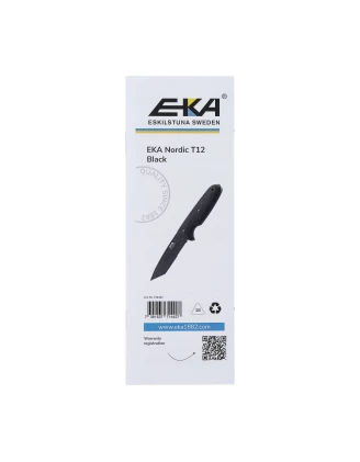 Nóż o stałej klindze Eka Nordic T12 czarny