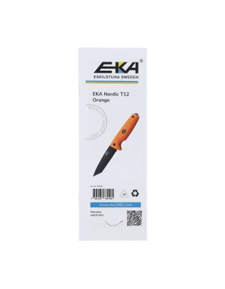 Nóż o stałej klindze Eka Nordic T12 pomarańczowy