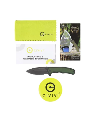 Nóż składany Civivi Faeger Black G10 C24031-1