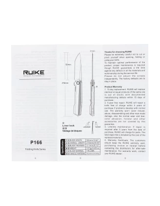 Nóż składany Ruike P166-AK