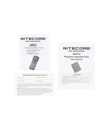 Odstraszacz komarów 2w1 Nitecore EMR10 czarny