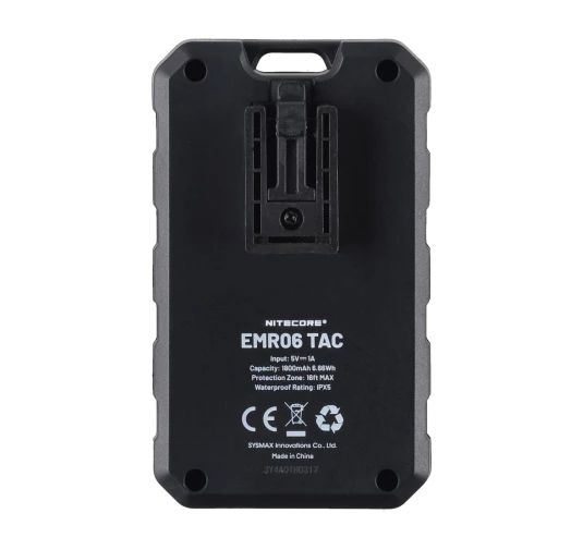 Odstraszacz komarów Nitecore EMR06TAC czarny