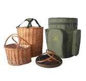 Plecak na grzyby Acropolis z trzema koszykami z wikliny