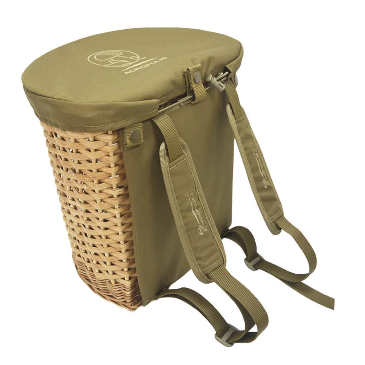 Plecak wiklinowy na grzyby Acropolis z przykrywką 13 L