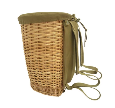 Plecak wiklinowy na grzyby Acropolis z przykrywką 13 L