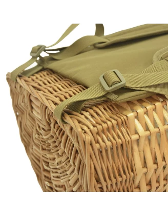 Plecak wiklinowy na grzyby Acropolis z przykrywką 13 L