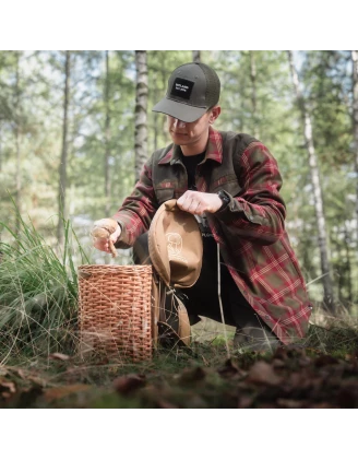 Plecak wiklinowy na grzyby Acropolis z przykrywką 13 L